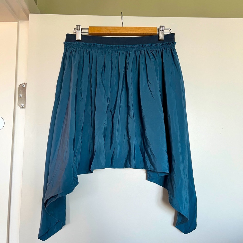 Maison Martin Margiela MM6 Blue Silk Skirt - Medium